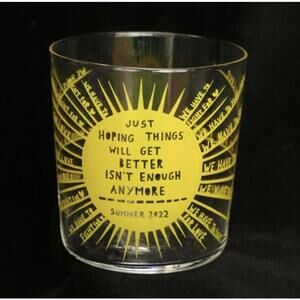 Set of 2 “We Have To Fight For Love” Summer 2022 Glass Tumblers – Orginal